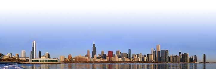 chicago skyline panorama